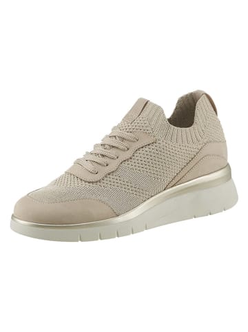 Heine Leder-Sneakers in Beige