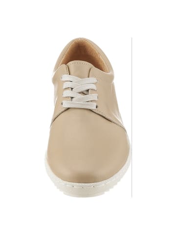 Heine Leder-Schnürschuhe in Beige