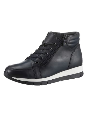 Heine Leder-Stiefeletten in Dunkelblau
