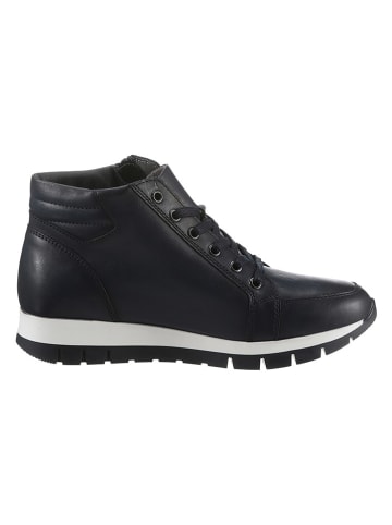 Heine Leder-Stiefeletten in Dunkelblau