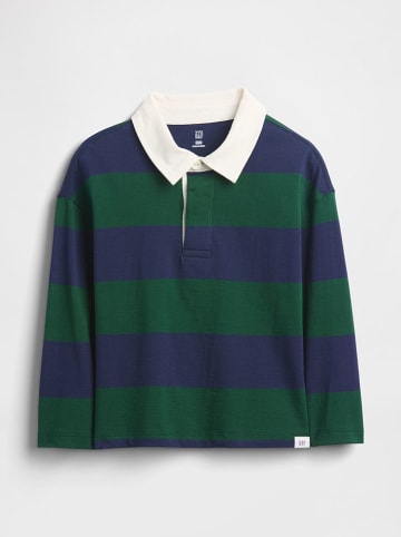 GAP Poloshirt in Dunkelblau/ Grün