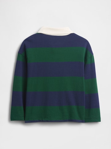 GAP Poloshirt in Dunkelblau/ Grün