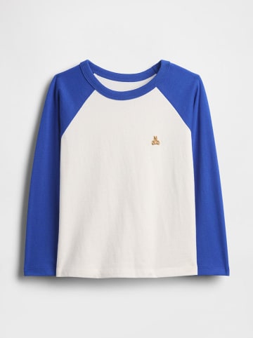 GAP Longsleeve in Weiß/ Blau