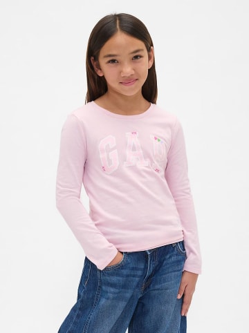 GAP 2er-Set: Longsleeves in Weiß/ Rosa
