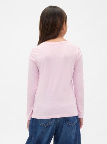 GAP 2er-Set: Longsleeves in Weiß/ Rosa