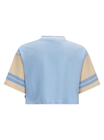 Retour Shirt in Beige/ Hellblau