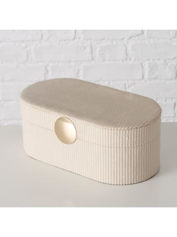 Boltze Szkatułka "Caja" w kolorze beżowym - 13 x 10 cm