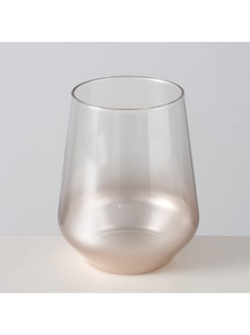 Boltze Trinkglas ''Precioso'' in Rosegold - (H)11 x Ø 9 cm