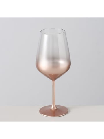 Boltze Weinglas "Precioso" in Rosegold - (H)22 x Ø 9 cm