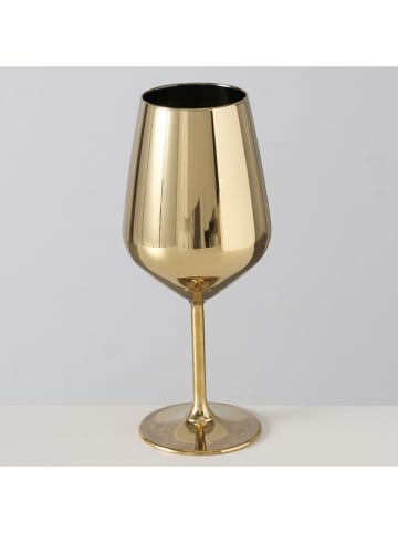 Boltze Weinglas "Adora" in Gold - (H)22 x Ø 9 cm