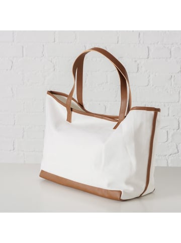 Boltze Schultertasche "Travel" in Weiß - (B)50 x (H)27 x (T)23 cm
