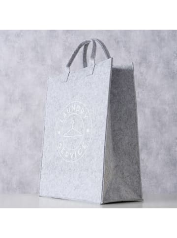 Boltze Waszak ''Laundrie'' lichtgrijs - (B)40 x (H)50 x (D)20 cm