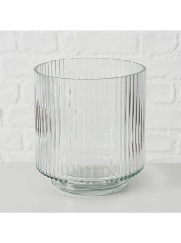Boltze Windlicht "Krato" transparant - (H)13 x Ø 12 cm