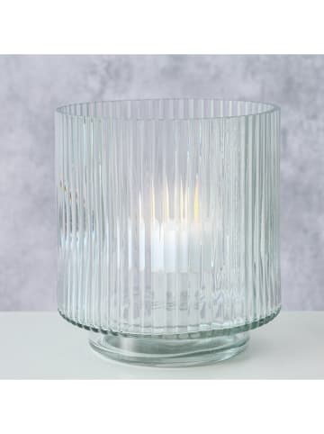 Boltze Windlicht "Krato" transparant - (H)13 x Ø 12 cm