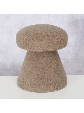 Boltze Hocker "Tolin" in Hellbraun - (H)44 x Ø 38 cm