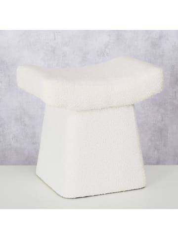 Boltze Hocker "Lidal" in Creme - (B)32 x (H)45 cm