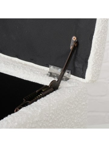 Boltze Opbergkruk "Palur" crème - (B)38 x (H)35 cm