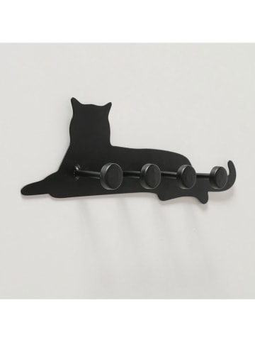 Boltze Schlüsselbrett "Kiri" in Schwarz - (L)25 cm
