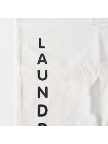 Boltze Worek "Laundy" w kolorze biało-czarnym na pranie - wys. 65 cm