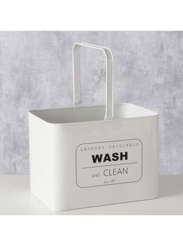 Boltze Voorraadpot "Domestico" wit - (B)21 x (H)27 cm