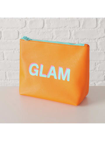 Boltze Kosmetiktasche "Loampy" in Orange - (B)22 x (H)17,5 x (T)8 cm