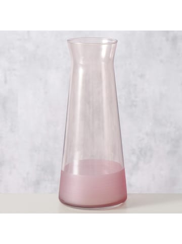 Boltze Karaffe "Moluna" in Rosa - 1,1 l
