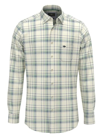 FYNCH-HATTON Hemd in Creme/ Blau/ Grün
