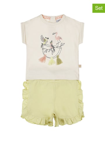 Dirkje 2-delige outfit crème/groen