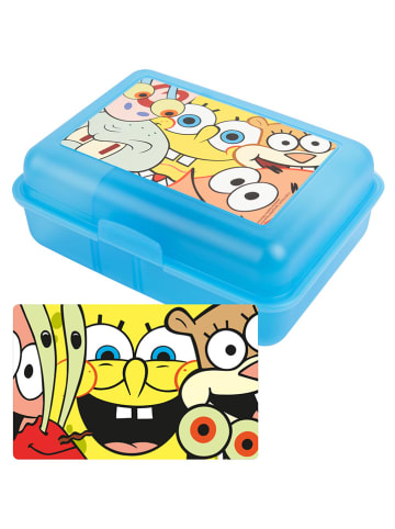 SpongeBob Lunchbox in Hellblau - (L)17,5 x (B)12,8 x (H)6,9 cm
