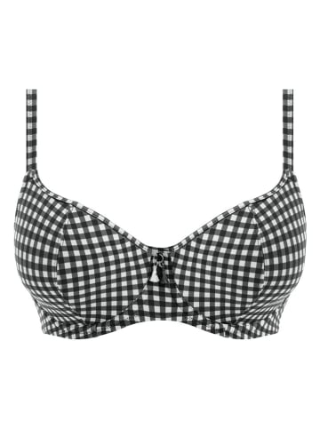 Freya Bikini-Oberteil "Check In" in Schwarz/ Weiß