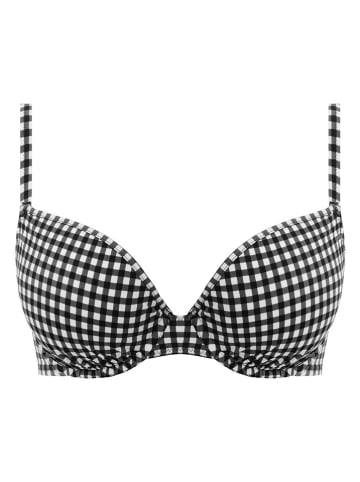 Freya Bikini-Oberteil "Check In" in Schwarz/ Weiß