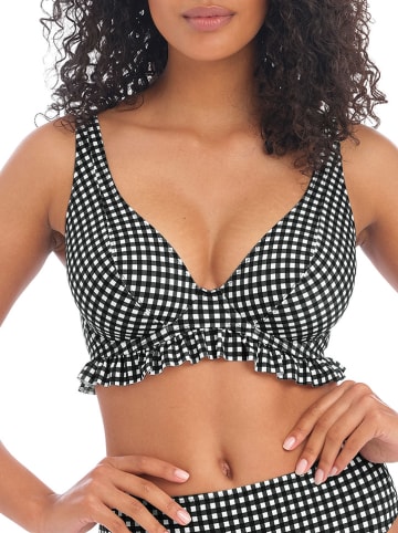 Freya Bikini-Oberteil "Check In" in Schwarz/ Weiß