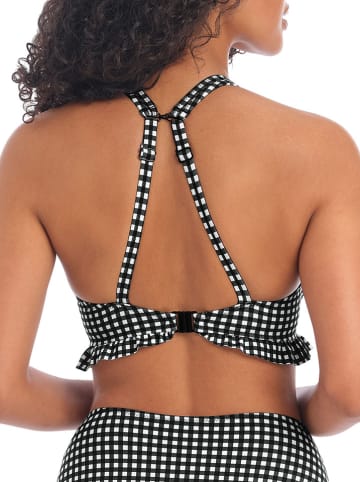 Freya Bikini-Oberteil "Check In" in Schwarz/ Weiß