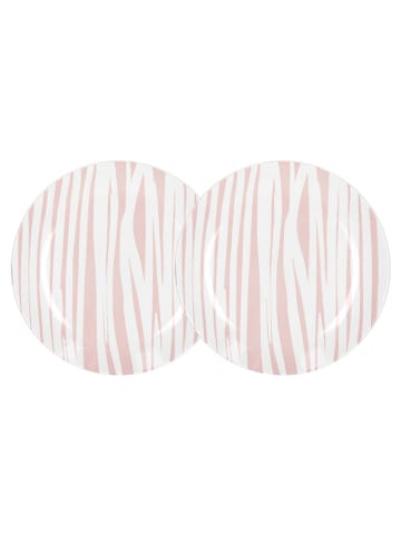 Tognana 2er-Set: Dessertteller in Rosa/ Weiß - Ø 19 cm