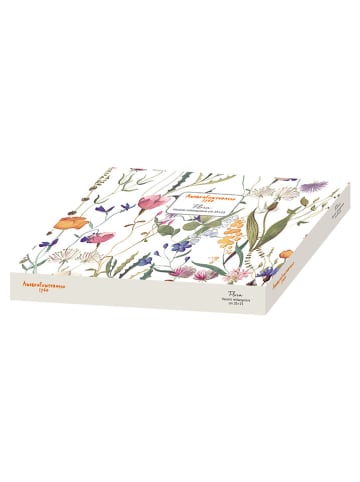 Andrea Fontebasso 1760 Tablett ''Flora'' in Weiß/ Bunt - (L)25 x (B)35 cm