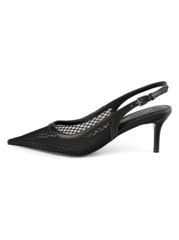 loft37 Leder-Slingpumps in Schwarz