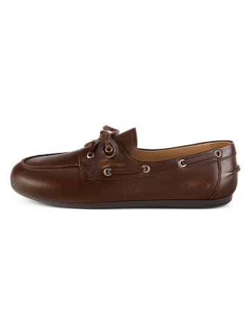loft37 Leren mocassins bruin
