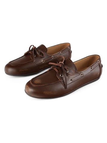 loft37 Leren mocassins bruin