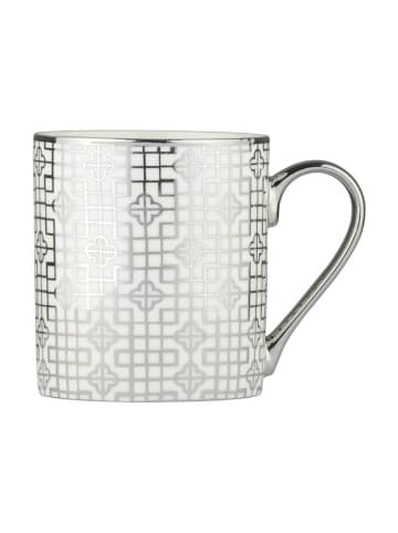BIA INTERNATIONAL Jumbotasse "Art Deco'' in Silber - 400 ml
