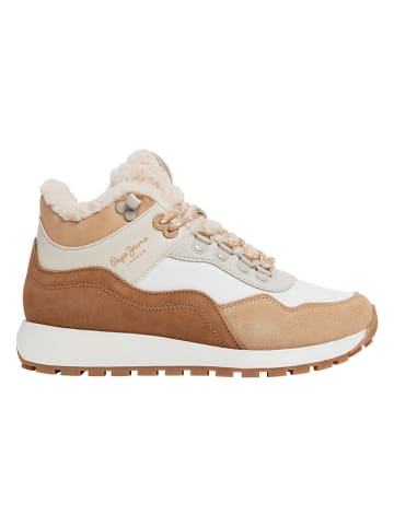 Pepe Jeans FOOTWEAR Sneakers "Dean Curve" in Beige/ Hellbraun
