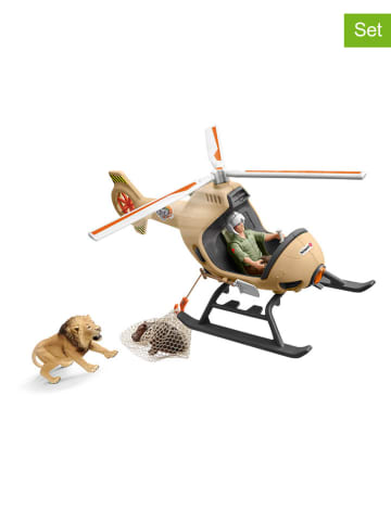 Schleich 8tlg. Set: Spielfiguren "Animal rescue helicopter" - ab 3 Jahren