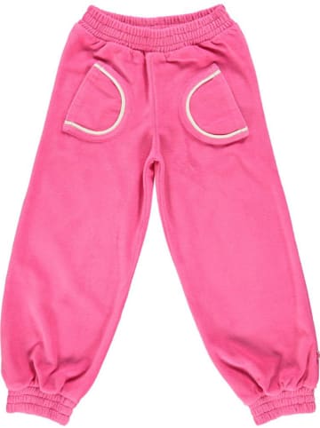 Småfolk Velours-Sweathose in Pink