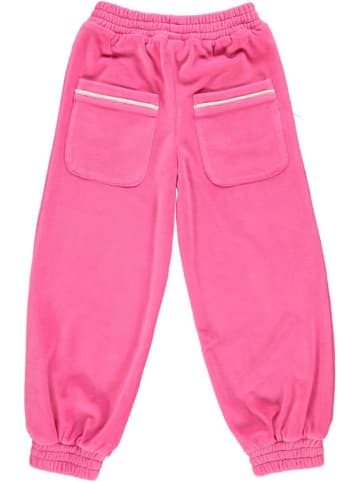 Småfolk Velours-Sweathose in Pink