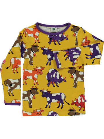 Småfolk Longsleeve geel/donkerblauw/rood