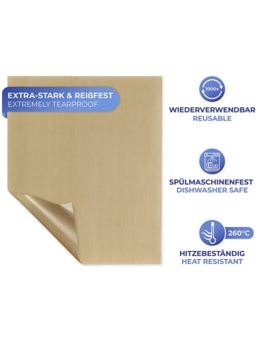 Wenko Backfolien-Zuschnitt in Hellbraun - (B)45 x (H)33 cm