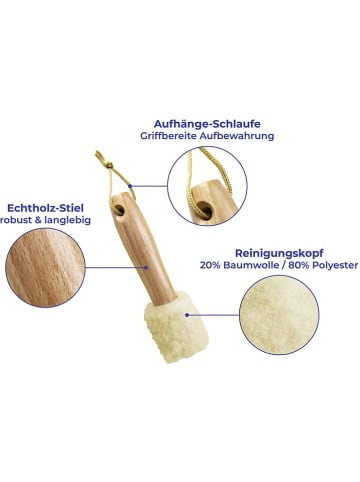 Wenko Steckdosen-Reiniger in Hellbraun/ Beige - (H)15 cm