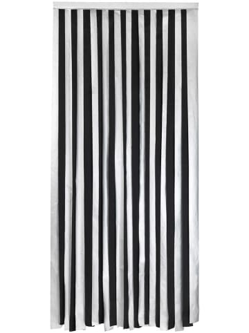 Wenko Thermo-Türvorhang  in Schwarz/ Silber - (L)200 x (B)90 cm