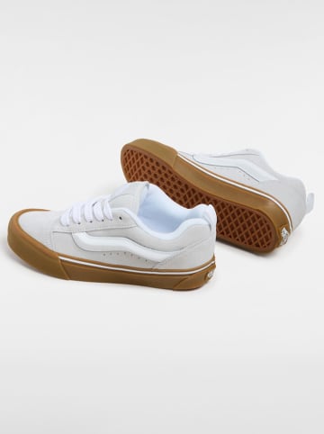 Vans Skórzane sneakersy "Knu Skool" w kolorze jasnoszarym