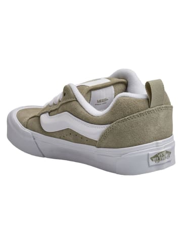 Vans Leder-Sneakers "Knu Skool" in Khaki