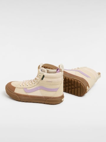 Vans Leder-Sneakers ''Sk8-Hi'' in Beige/ Lila